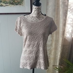 NWT The Limited Tan knit Blouse.